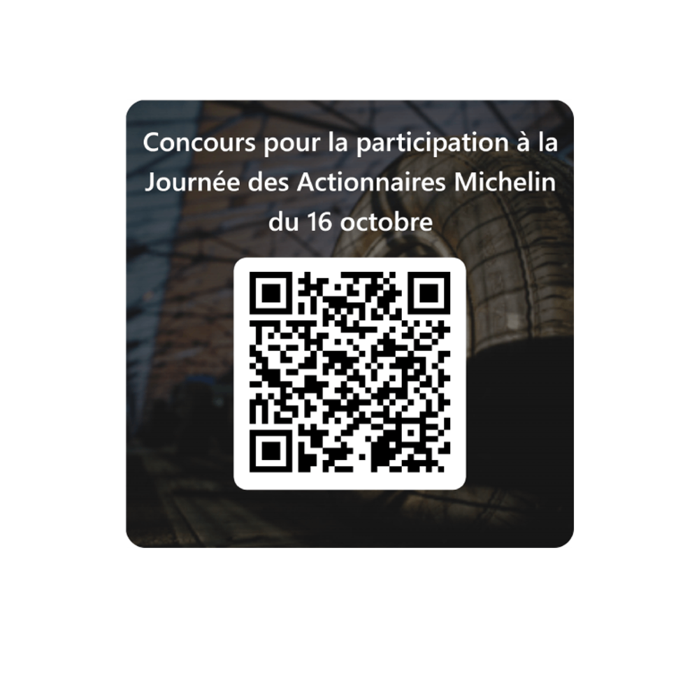 QR code à scanner pour participer au tirage au sort