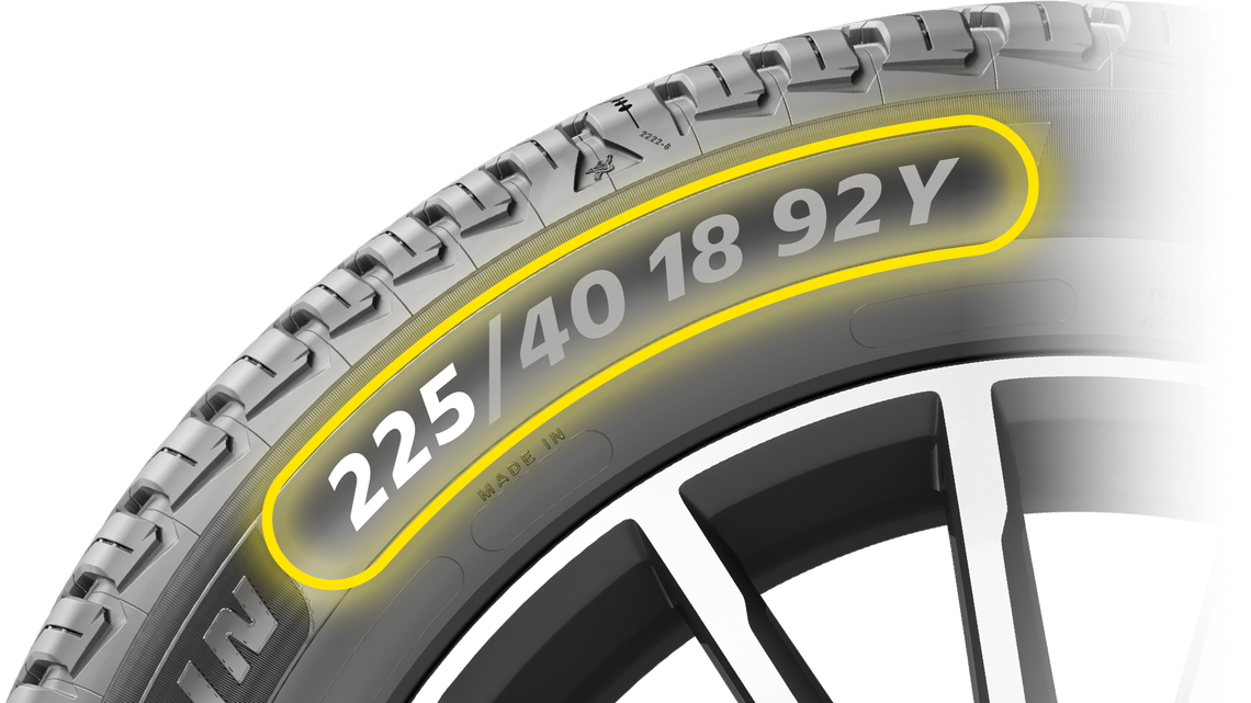 Michelin technical illustration of tyre construction